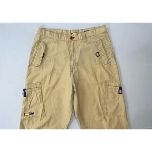 OZOC Sport Vintage Lightweight Vented Cargo Pants. Beige Herringbone, Mens 34X32